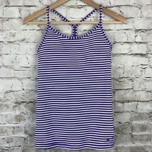 Nike Dri Fit Tank in purple stripe - size small